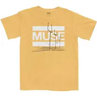 Ginza.se Muse: Unisex T-Shirt/Origin of Symmetry (Orange Yellow Mineral Wash) (Wash Collection) (XX-Large)