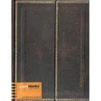 Black Moroccan Ultra Lined Hardcover Journal (Wrap Closure)