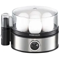 Rommelsbacher ER 400 - Äggkokare - 400 W - rostfritt stål/svart
