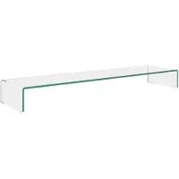 vidaXL TV-bord klarglas 120x30x13 cm