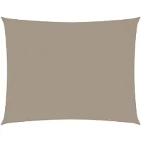 vidaXL Solsegel oxfordtyg rektangulärt 3x4 m taupe