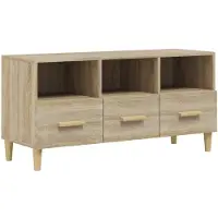 vidaXL Tv-bänk sonoma-ek 102x36x50 cm konstruerat trä