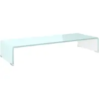 vidaXL Tv/monitor-ställ glas grön 80x30x13 cm