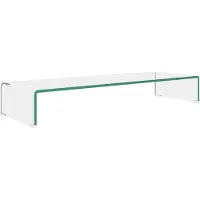 vidaXL TV-bord klarglas 90x30x13 cm