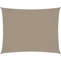 vidaXL Solsegel oxfordtyg rektangulärt 3,5x4,5 m taupe