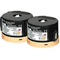 Epson S050711 svart toner 2-pack (original)