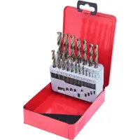 Ks Tools 3303610 330.3610 HSS-G-Co 5 Metall-spiralborrset 1 mm, 1.5 mm, 2 mm, 2.5 mm, 3 mm, 3.5 mm, 4 mm, 4.5 mm, 5 mm, 5.5 mm, 6 mm, 6.5 mm, 7 mm, 7.5 mm, 8