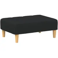 vidaXL Fotpall svart 77x55x31 cm tyg