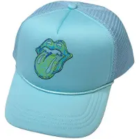Ginza.se The Rolling Stones: Unisex Mesh Back Cap/Psychedelic Tongue (Light Blue)