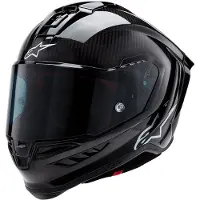 Alpinestars S-R10 Solid Integralhjälm Kolfiber/Svart M Unisex sort