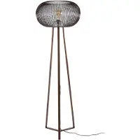 Zijlstra Golvlampa Copper Twist, Svart, Vardagsrum / matsal, Metall, Golvlampa