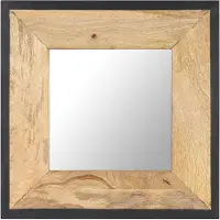 vidaXL Spegel 50x50 massivt mangoträ