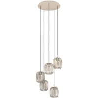 Eglo ROMAZZINA Pendellampa med fem lampskärmar - Sandfärg