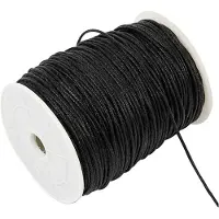 Creativ Company Bomullssnöre Svart 2 mm 100 m 1-pack