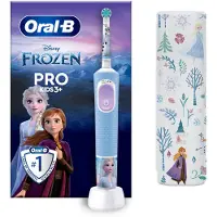 Oral-B Vitality Pro Frozen, Barn, Roterande och oscillerande tandborste, Puls, Svart, Grå, 2 min, Svart