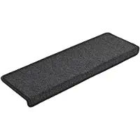 vidaXL Trappstegsmattor 15 st 65x21x4 cm antracit