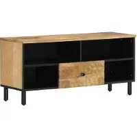 vidaXL Tv-bänk 100x33x46 cm massivt mangoträ