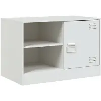 vidaXL TV-skåp vit 67x39x44 cm stål