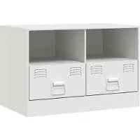 vidaXL TV-skåp vit 67x39x44 cm stål