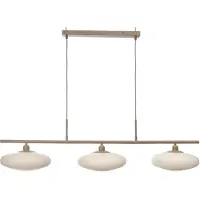 It´s about RoMi Glas pendellampa Sapporo, dimbar, Creme / bärnsten, Kök, Metall, Pendellampa