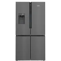 Siemens iQ500 KF96DAXEA, Fristående, Amerikansk dörr, Svart, Rostfritt stål, 2 dörr/dörrar, På dörren, 574 l