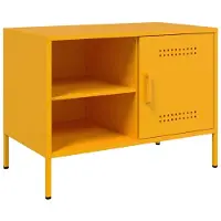 vidaXL TV-skåp senapsgul 68x39x50,5 cm stål