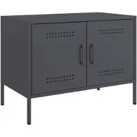 vidaXL Tv-bänk antracit 68x39x50,5 cm stål