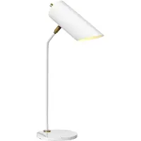 Elstead Lighting Skrivbordslampa Quinto, Vitt / opal, Vardagsrum / matsal, Metall, Modern, Bordslampa