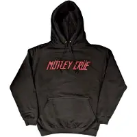 Ginza.se Mötley Crue: Unisex Pullover Hoodie/Distressed Logo (Black) (Medium)
