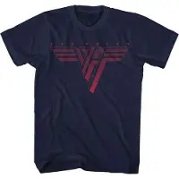 Ginza.se Van Halen: Unisex T-Shirt/Classic Red Logo (Navy Blue) (XXXX-Large)