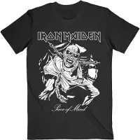 Ginza.se Iron Maiden: Unisex T-Shirt/Piece of Mind Mono Eddie (Black) (Small)