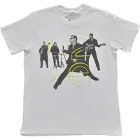 Ginza.se U2: Unisex T-Shirt/Live Action (White) (Back Print & Ex-Tour) (Medium)