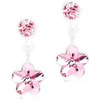 Blomdahl Örhängen Pendant Flower Light Rose 4/6 mm