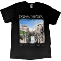Ginza.se Dream Theater: Unisex T-Shirt/TOTW Cover Art Tour 2022 (Black) (Back Print & Ex-Tour) (Small)