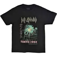 Ginza.se Def Leppard: Unisex T-Shirt/Tokyo (Black) (Medium)