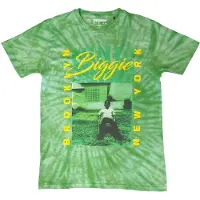 Ginza.se Biggie Smalls: Unisex T-Shirt/90's New York City (Green) (Wash Collection) (Small)