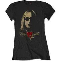 Ginza.se Tom Petty & The Heartbreakers: Ladies T-Shirt/Shades & Logo (Black) (Soft Hand Inks) (Large)