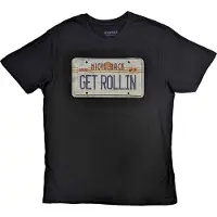 Ginza.se Nickelback: Unisex T-Shirt/License Plate (Black) (X-Large)