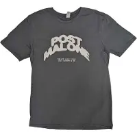 Ginza.se Post Malone: Unisex T-Shirt/Curved Logo 2023 Tour Dates (Black) (Back Print & Ex-Tour) (Medium)