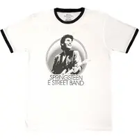 Ginza.se Bruce Springsteen: Unisex Ringer T-Shirt/NYC (White) (Back Print) (Small)