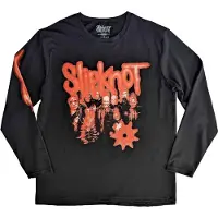 Ginza.se Slipknot: Unisex Long Sleeve T-Shirt/The End, So Far Group Photo Tribal-S Nonagram (Black) (Back & Sleeve Print) (Large)