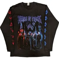 Ginza.se Cradle Of Filth: Unisex Long Sleeve T-Shirt/Existence Band (Black) (Back & Sleeve Print) (X-Large)
