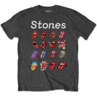 Ginza.se The Rolling Stones: Unisex T-Shirt/No Filter Evolution (Charcoal Grey) (Soft Hand Inks) (X-Small)