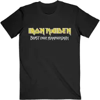 Ginza.se Iron Maiden: Unisex T-Shirt/Beast Over Hammersmith Eddie & Devil (Black) (Back Print) (X-Large)