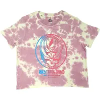 Ginza.se Grateful Dead: Ladies Crop Top/Concentric Skulls (Pink) (Wash Collection) (X-Large)