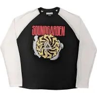Ginza.se Soundgarden: Unisex Raglan T-Shirt/Tour 2017 (Black & White) (Back Print) (Medium)