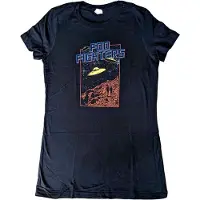 Ginza.se Foo Fighters: Ladies T-Shirt/UFOS 2015 European Tour (Black) (Back Print & Ex-Tour) (Medium)
