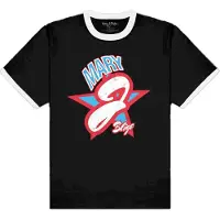 Ginza.se Mary J Blige: Unisex Ringer T-Shirt/Americana (Black & White) (Small)