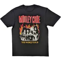 Ginza.se Mötley Crue: Unisex T-Shirt/Vintage World Tour Flames (Black) (XX-Large)