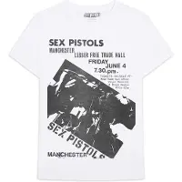 Ginza.se The Sex Pistols: Unisex T-Shirt/Manchester Flyer (White) (XXX-Large)